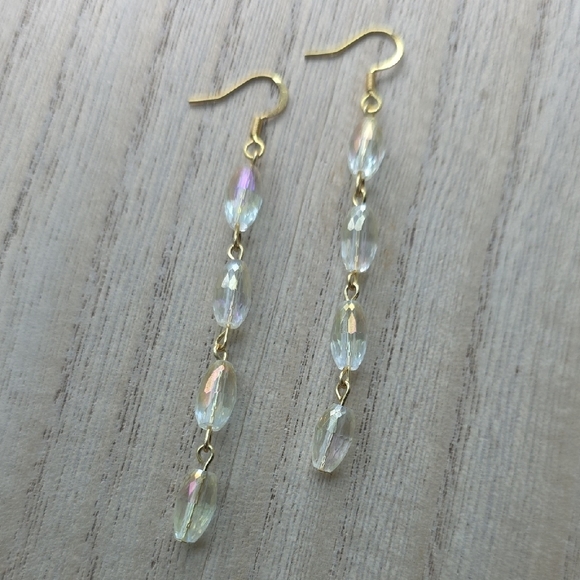 Jewelry - Handmade Crystal Drop Earrings